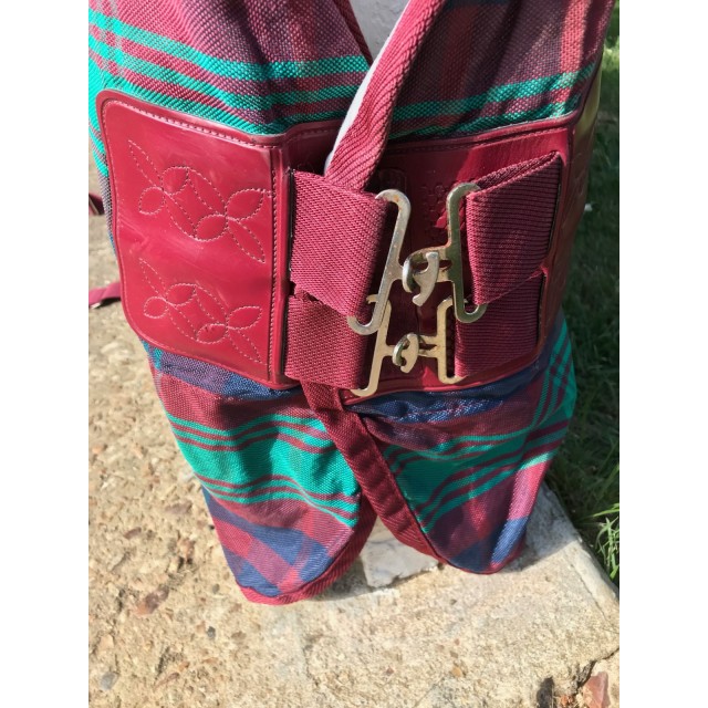 Chemise de boxe Fal-Pro écossais bordeaux