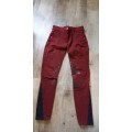 Flags & cup - pantalon bordeaux