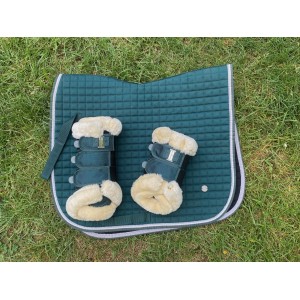 Ensemble guêtres + tapis dressage