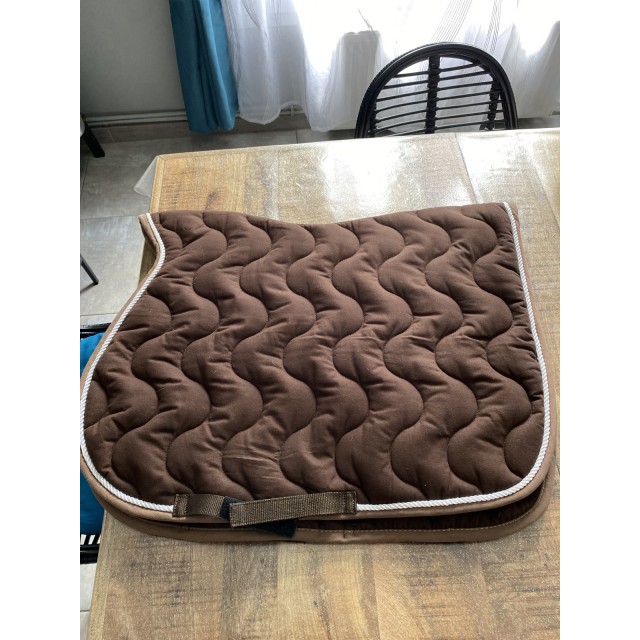 Tapis de selle Equitheme Polyfun marron