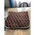 Tapis de selle Equitheme Polyfun marron