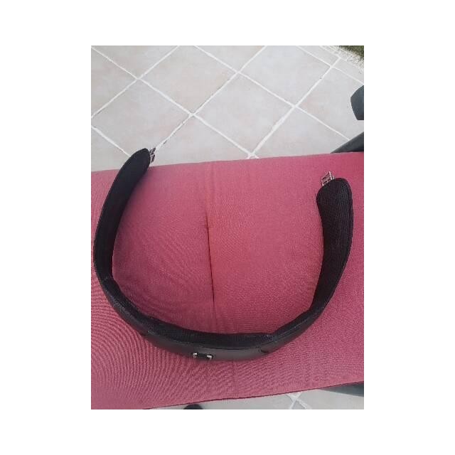 Sangle en cuir noir bates 125 cm