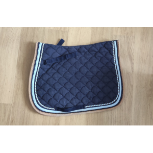 Ensemble tapis+bonnet equiteme bleu