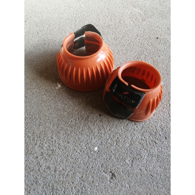 Paire de cloches orange taille M