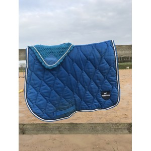 Ensemble tapis/bonnet bleu roi