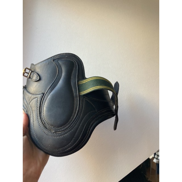 Protèges boulets cuir noirs devoucoux
