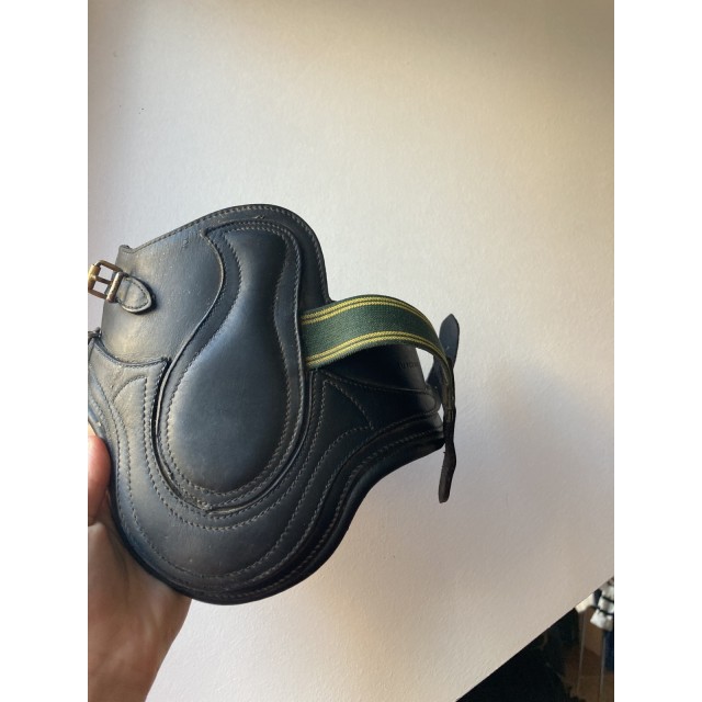 Guêtres noires cuir devoucoux