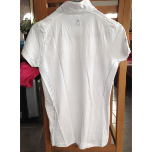 polo blanc manche courte