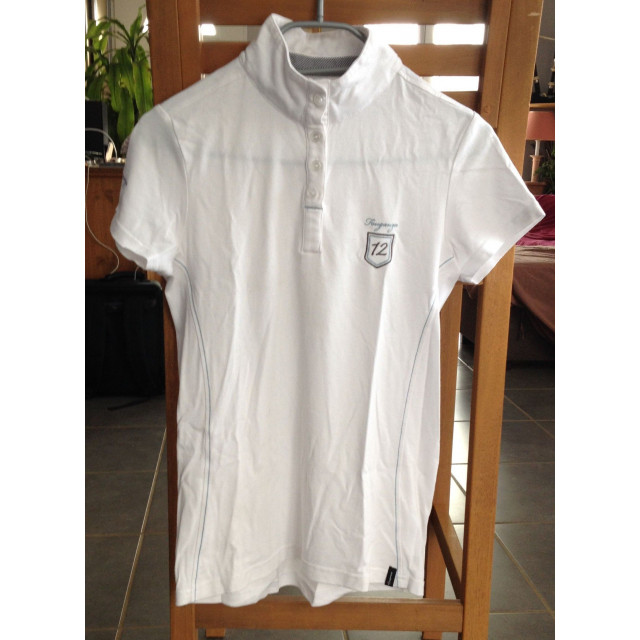 polo blanc manche courte