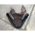 Bonnet gris liseré gris et argenté - taille cheval