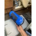 ensemble guêtre et protège boulet bleu roi