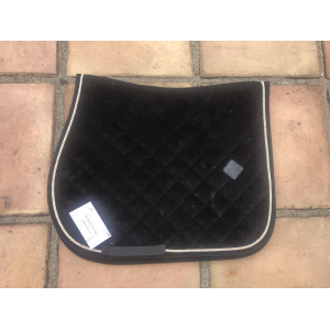 KENTUCKY HORSEWEAR - TAPIS DE SELLE BASIC VELVET JUMPING NOIR