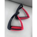 Étriers enfant rouge et noir