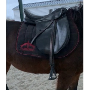 Tapis veredus noir et bordeaux