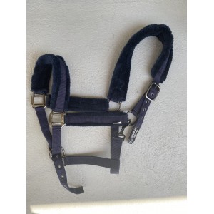 licol impérial riding bleu marine cheval