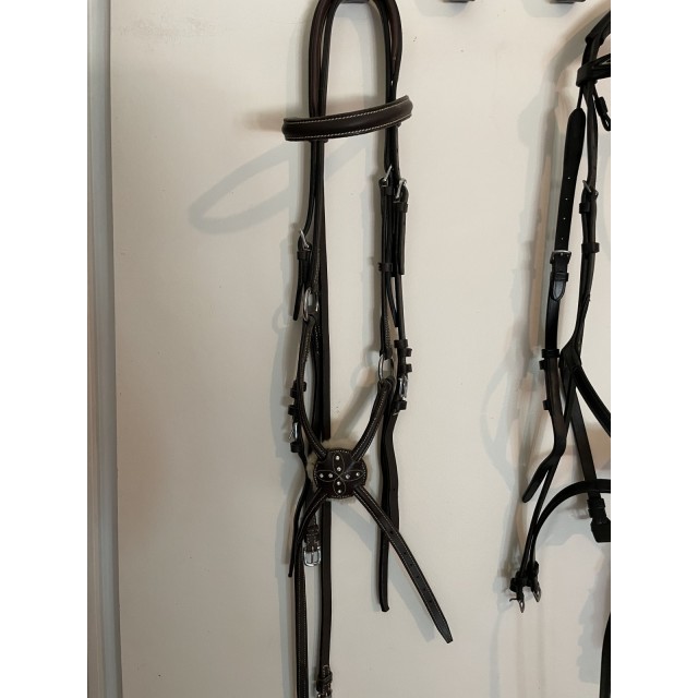 Filet HFI Muserolle croisée avec Strass