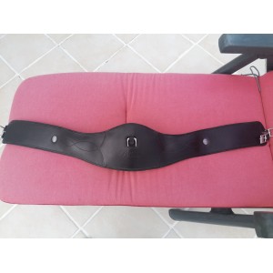 Sangle en cuir noir bates 125 cm