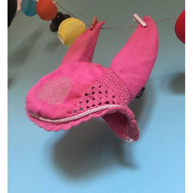 Bonnet HV Polo rose taille cheval
