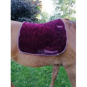 Tapis dressage velours bordeaux