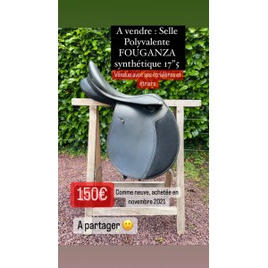 Selle Fouganza 17"5 Noir