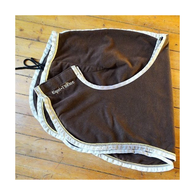 Couvre-reins polaire Equithème - Chocolat
