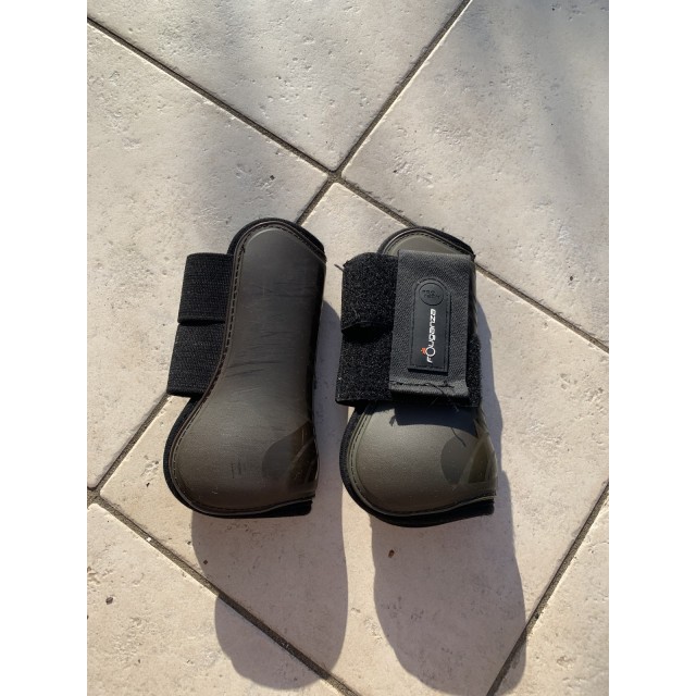 Guêtres ouvertes antérieures marrons taille poney