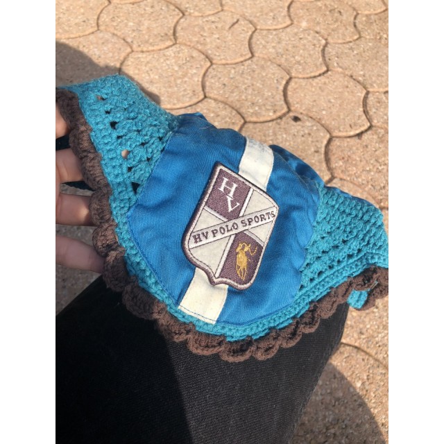Bonnet bleu et marron HV POLO taille cheval