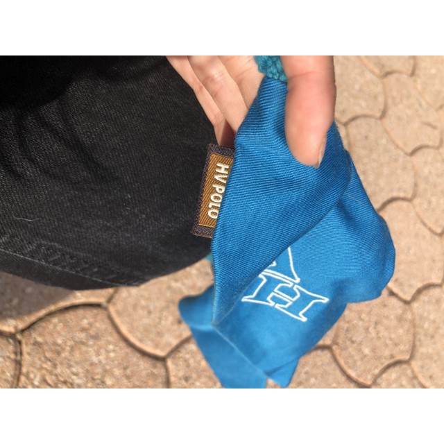 Bonnet bleu et marron HV POLO taille cheval