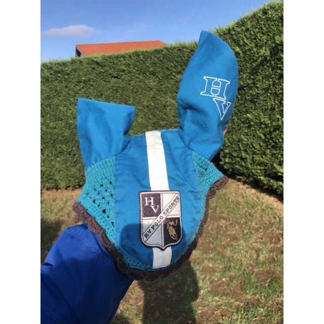 Bonnet bleu et marron HV POLO taille cheval