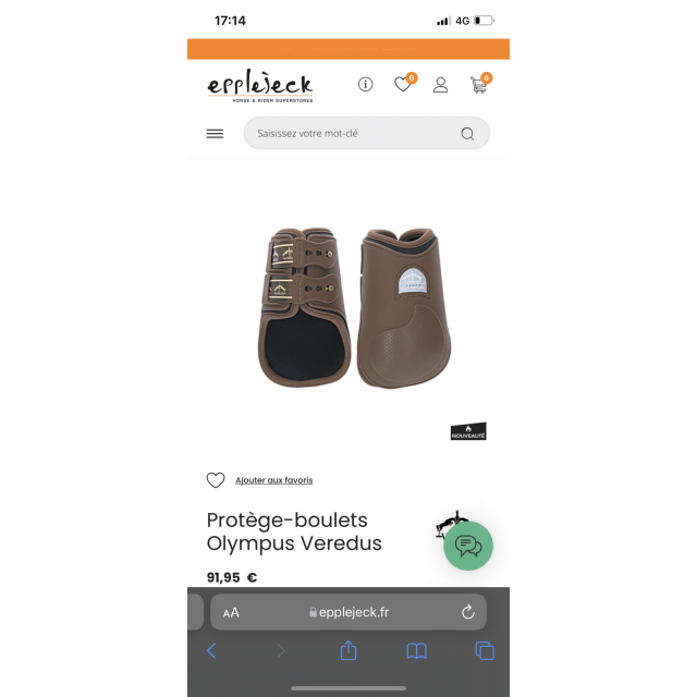 Protèges boulets veredus Olympus S