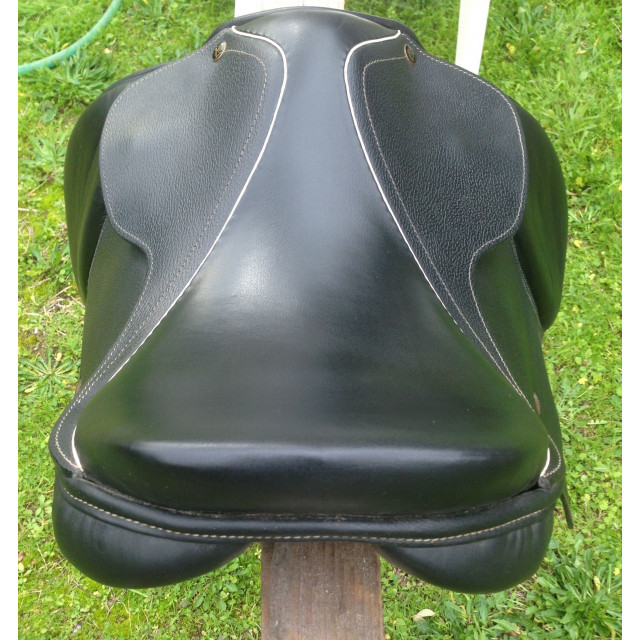 Selle cuir sport Eric Mondange + etrivieres + sangle