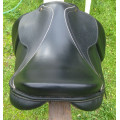 Selle cuir sport Eric Mondange + etrivieres + sangle