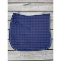 Tapis de selle dressage Horze bleu à strass
