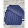 Tapis de selle dressage Horze bleu à strass