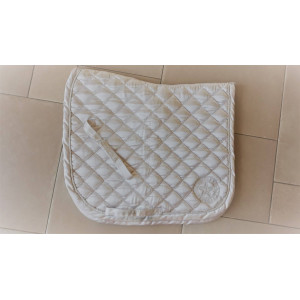 Tapis dressage Harry's Horse, blanc satin, taille full