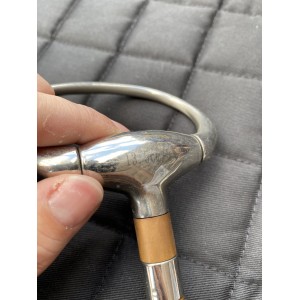 Mors à olives simple brisure avec rouleau de cuivre 135mm