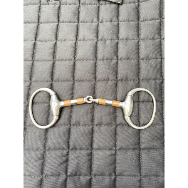 Mors à olives simple brisure avec rouleau de cuivre 135mm