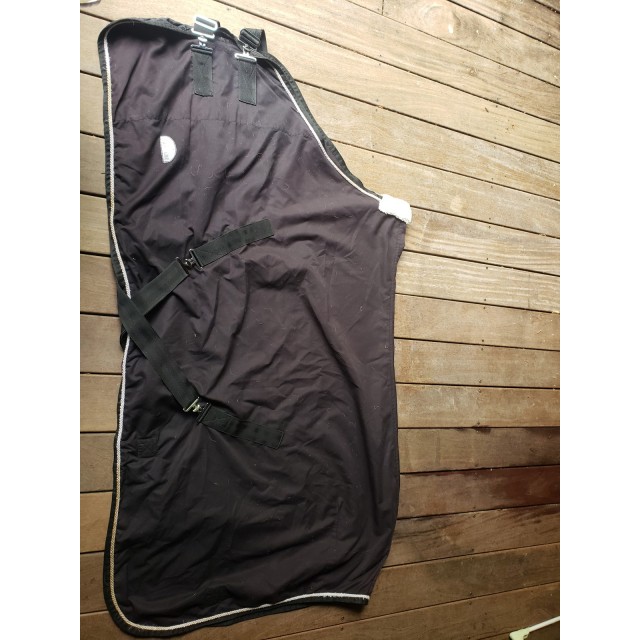 Chemise de box Equitheme noire avec mouton garrot