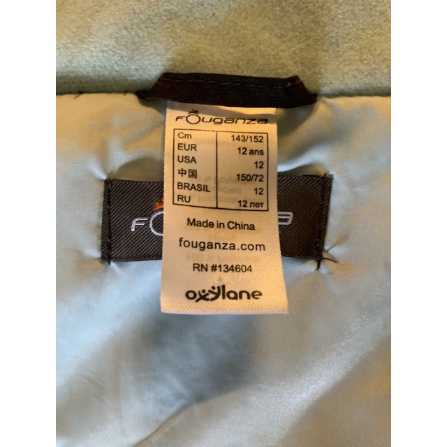 Veste Fouganza, taille 12 ans.