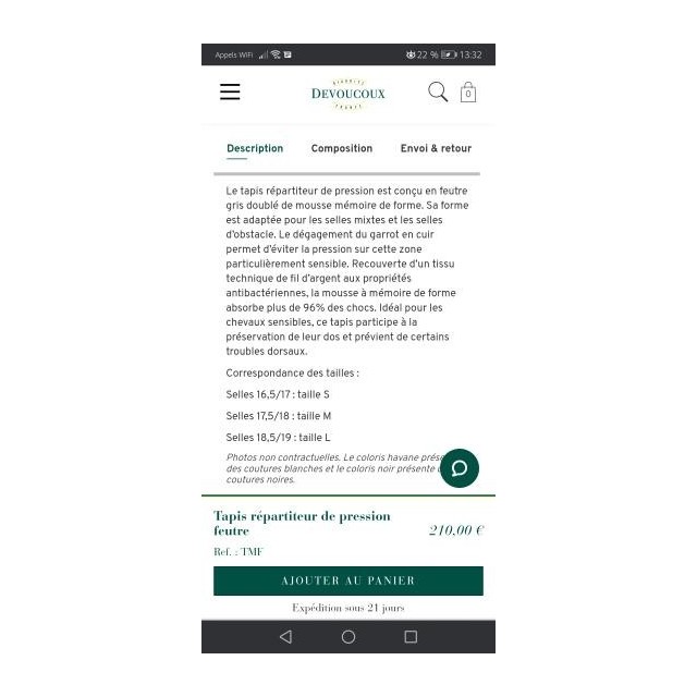 Amortisseur Devoucoux (M)