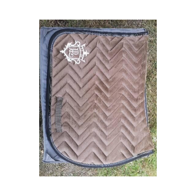 Tapis Pénélope velour marron