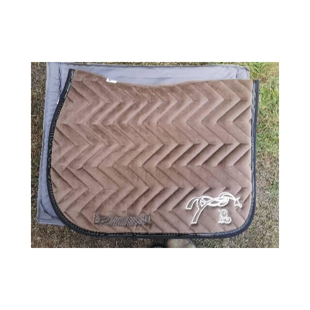 Tapis Pénélope velour marron