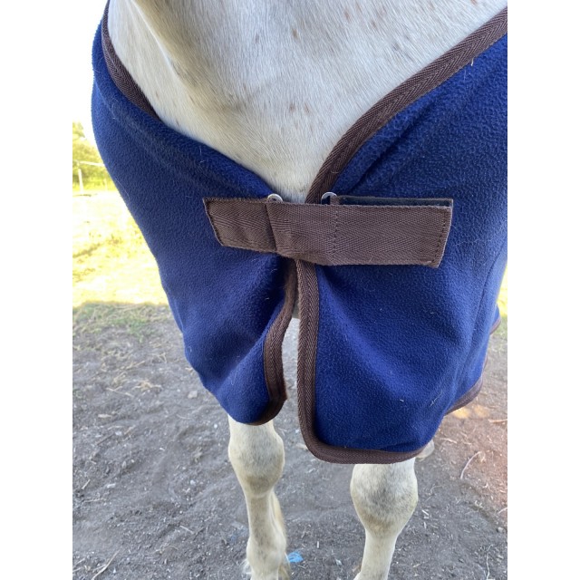 Couverture polaire bleu marine