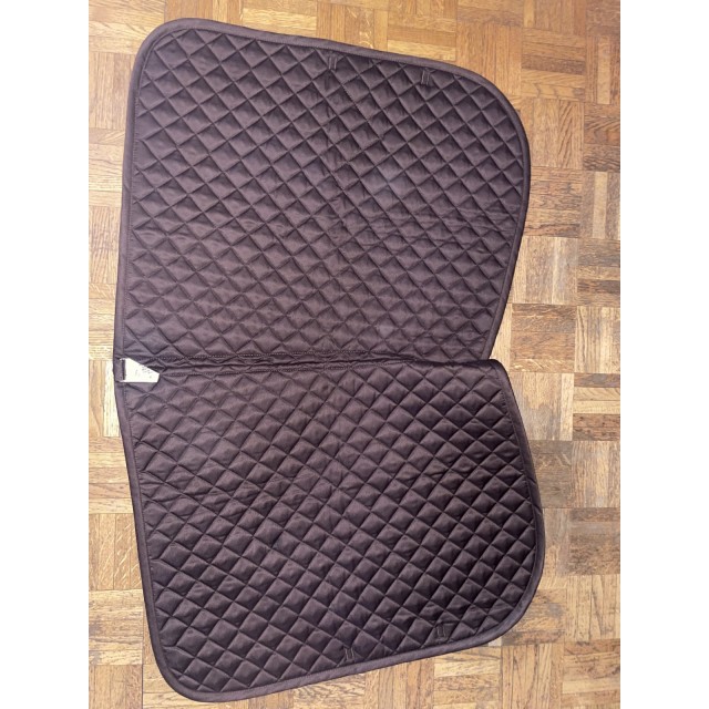 tapis horse and go saddle pad basic model, full, marron