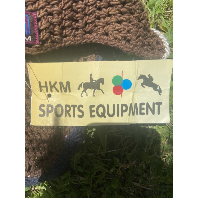 bonnet HKM marron et bleu marine