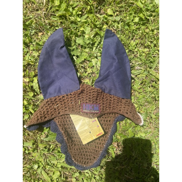 bonnet HKM marron et bleu marine