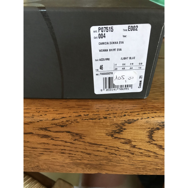 Chemise de concours femme bleu