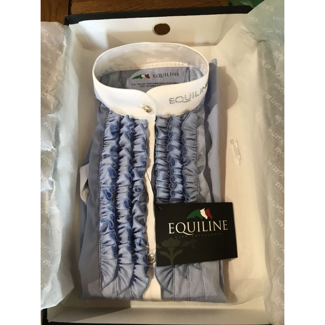 Chemise de concours femme bleu