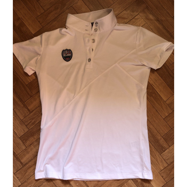 Polo de concours blanc HKM