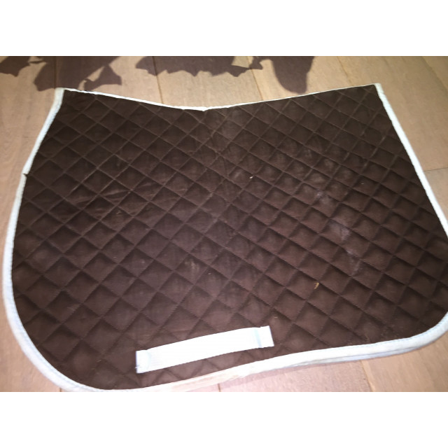 Tapis de selle Fouganza marron et bleu ciel